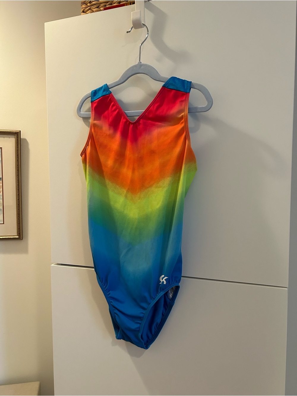 GK Rainbow Gradient Gymnastics Leotard - Size CM (8)